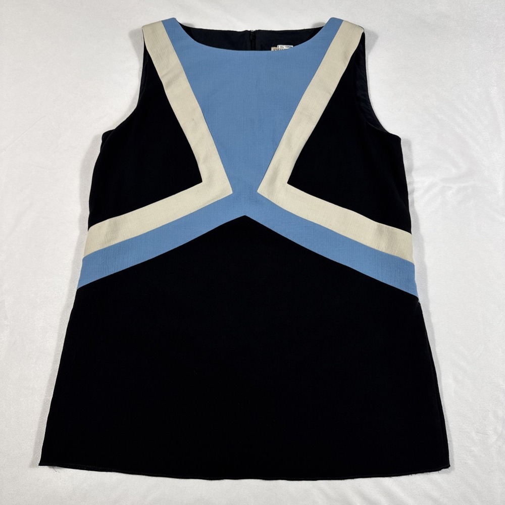 EMILIO PUCCI Top Women US 12 Multi Sleeveless Wool Blend Made‎ in Italy Stretch - Picture 5 of 10